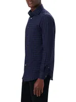 James Plaid Ooohcotton Long-Sleeve Button-Down Shirt