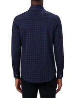 James Plaid Ooohcotton Long-Sleeve Button-Down Shirt