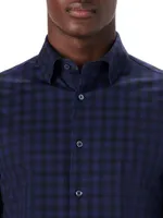 James Plaid Ooohcotton Long-Sleeve Button-Down Shirt