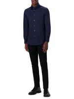 James Plaid Ooohcotton Long-Sleeve Button-Down Shirt