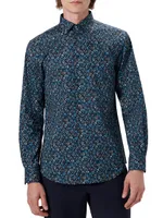 Marbled Floral Julian Shirt