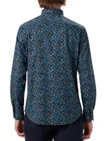 Marbled Floral Julian Shirt