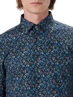 Marbled Floral Julian Shirt