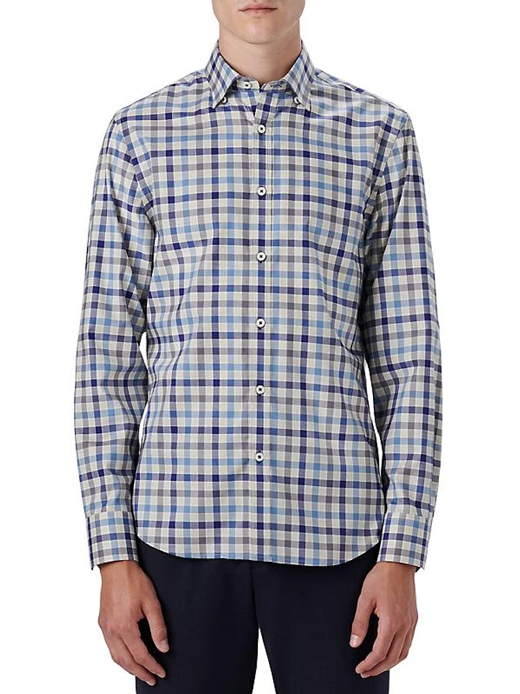 Julian Plaid Woven Shaped Shirt