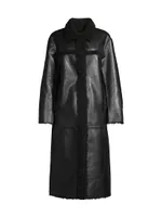 Tilly Faux Leather & Shearling Coat