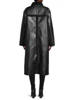 Tilly Faux Leather & Shearling Coat