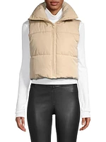 Shaun Shell Crop Puffer Vest