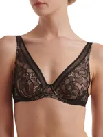 Nets & Roses Plunge Bra