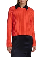 Her Boy Rib-Knit Sweater