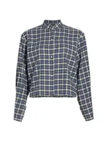 Plaid Cotton Flannel Shirt