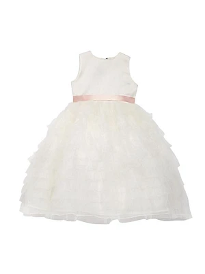 Little Girl's & Girl's Satin & Tulle Dress