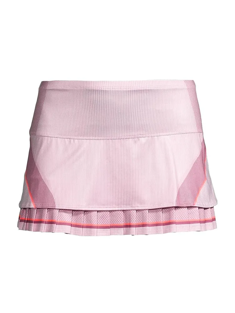 Plum & Soft Berry Layered Tennis Miniskort