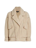 Badu Faux Sherpa Biker Jacket