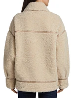 Badu Faux Sherpa Biker Jacket