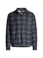 Plaid Sherpa Shirt Jacket