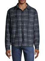 Plaid Sherpa Shirt Jacket