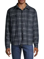 Plaid Sherpa Shirt Jacket