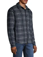 Plaid Sherpa Shirt Jacket