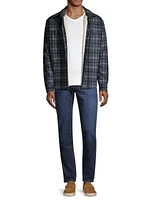 Plaid Sherpa Shirt Jacket