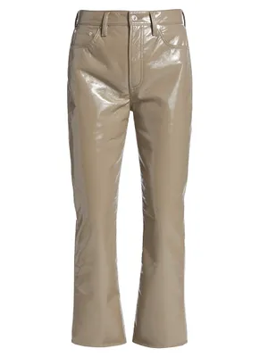 Isola Patent Leather Bootcut Pants