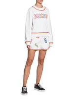 Logo Embroidered Knit Shorts