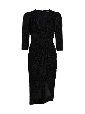 Shimmer Velvet Cocktail Dress