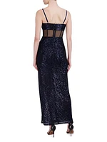 Bustier Sequin Column Gown