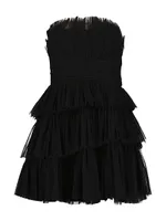 Tulle Corseted Mini Dress