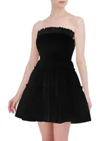 Tulle Corseted Mini Dress