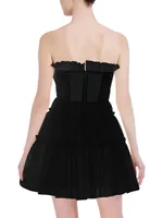 Tulle Corseted Mini Dress