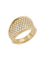 Lunaria Alta 18K Yellow Gold & 1.66 TCW Diamond Band Ring