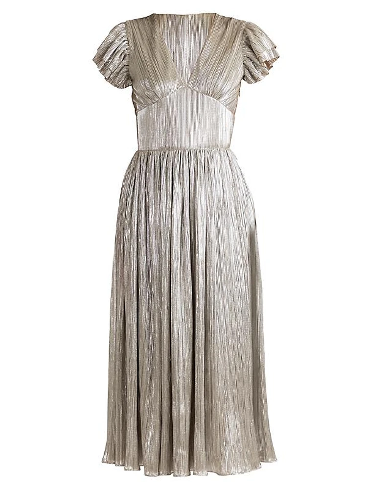 Hera Plissé Maxi Dress