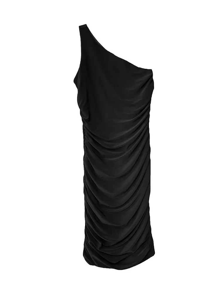 Girl's One-Shoulder Ruched Dress