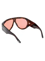 61MM Aviator Plastic Sunglasses