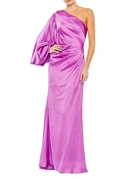 Ieena One-Shoulder Gown