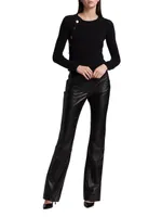 Serge Leather Pants