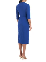 Londyn Crepe Midi Dress