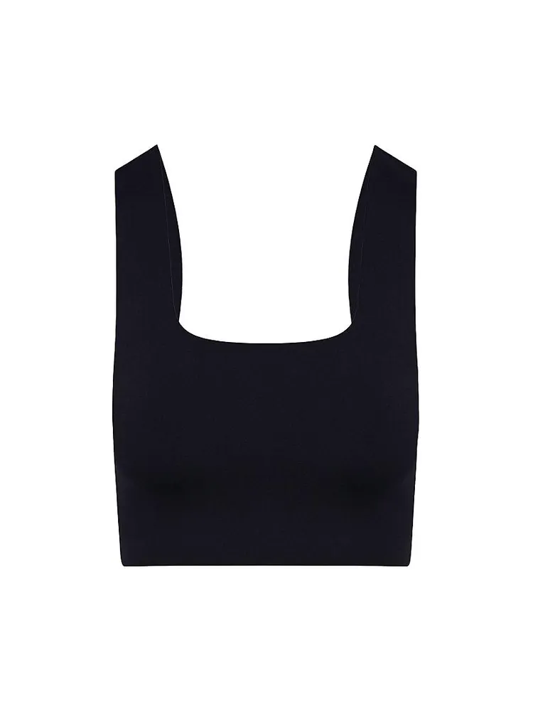 Neoprene Squareneck Crop Top