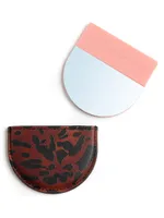 Resin Mirror & Leather Case