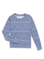 Little Girl's & Fair Isle Sweatshirt