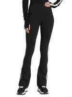 Raquel Double-Stripe Flare Yoga Pants