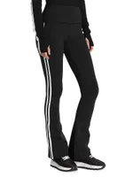 Raquel Double-Stripe Flare Yoga Pants