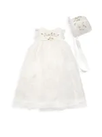 Baby Girl's Embroidered Floral Lace Dress