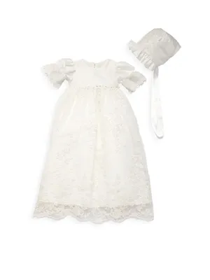 Baby Girl's Beaded Lace Dress