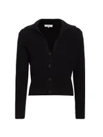 Cashmere Polo Cardigan