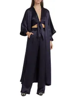 Silk Long Robe Jacket