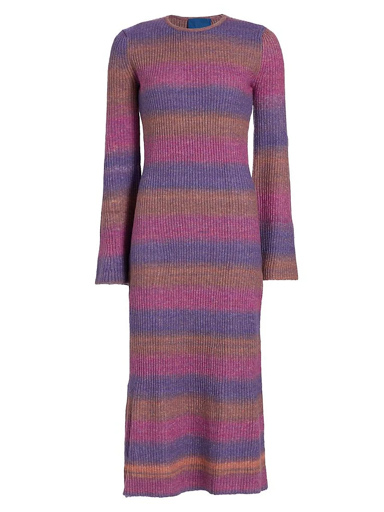 Axon Rib-Knit Midi-Dress