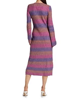 Axon Rib-Knit Midi-Dress