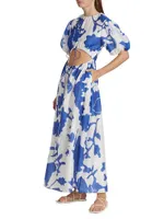 Vivi Puff-Sleeve Maxi Dress