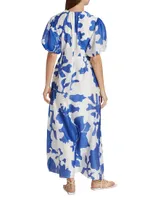 Vivi Puff-Sleeve Maxi Dress